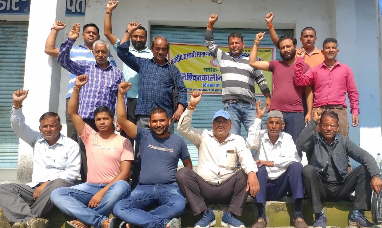 Protest by Galla Vendors