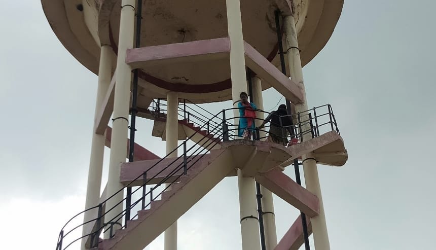 youth on tower