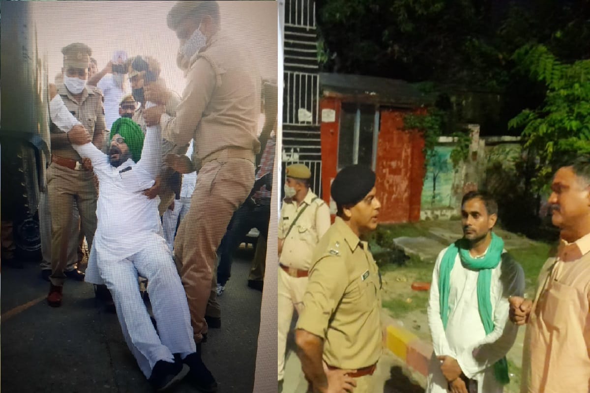 Lakhimpur Kheri: Deputy CM Sukhjinder Singh Randhawa of Punjab including six MLA have protest in police station of Saharanpur and leader Gurnam Singh had arrested in Meerut