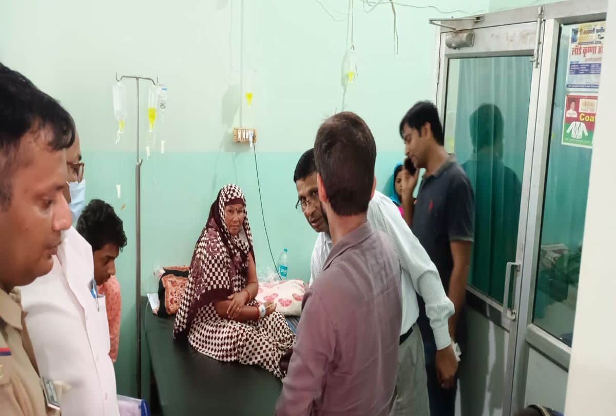 Fever Patients Treatment Lying On Divider Health Depatment Seize Nursing Home