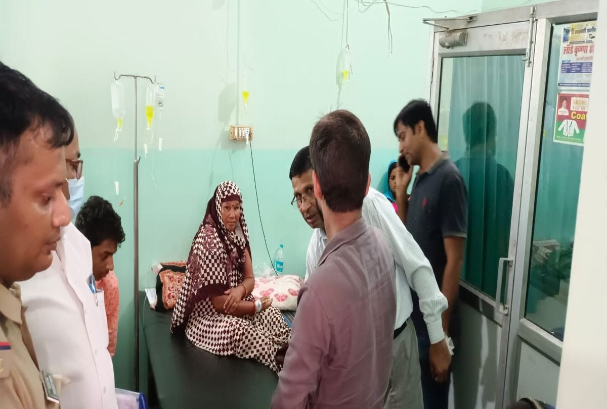 Fever Patients Treatment Lying On Divider Health Depatment Seize Nursing Home