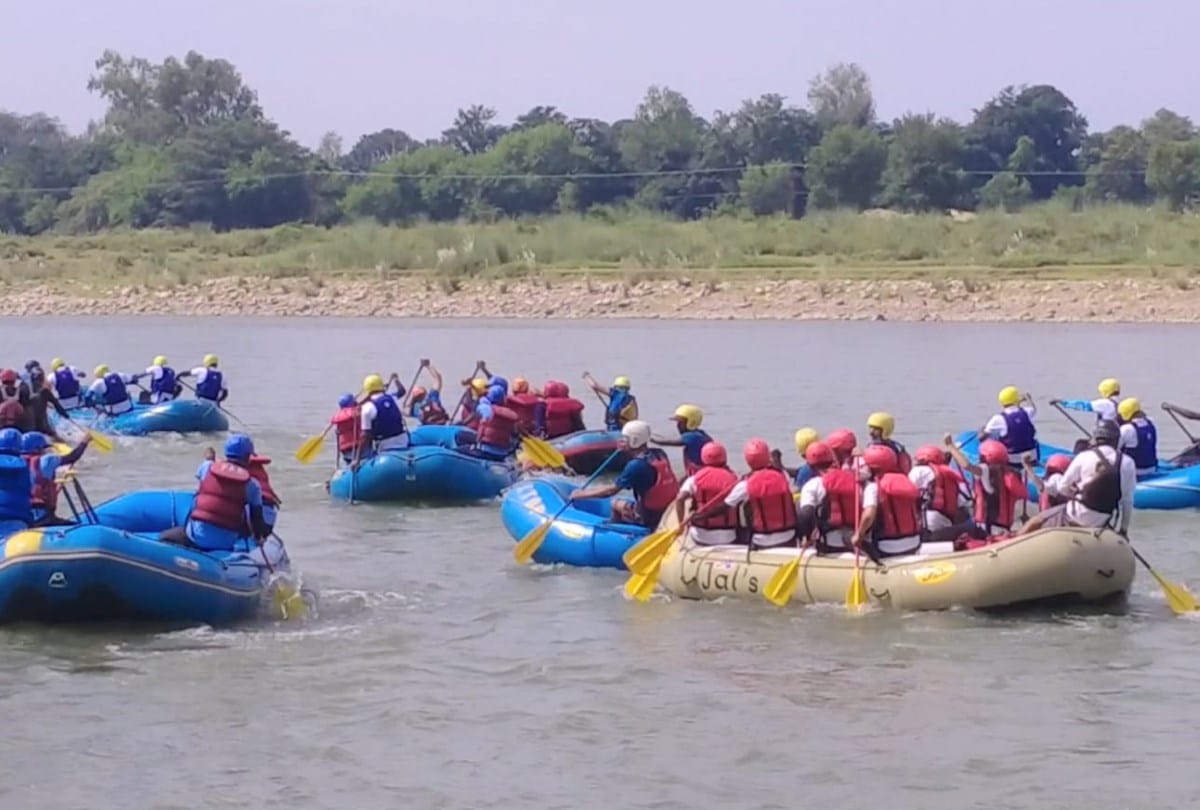 all india river rafting series inaugurated by sports minister Rakesh Pathania