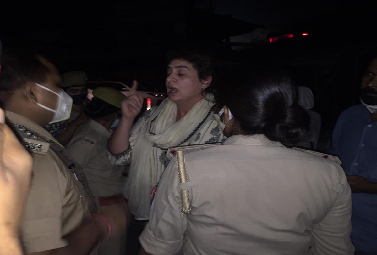Lakhimpur Kheri Violence lakhimpur kheri farmer death update Congress General Secretary Priyanka Gandhi stopped in Sitapur