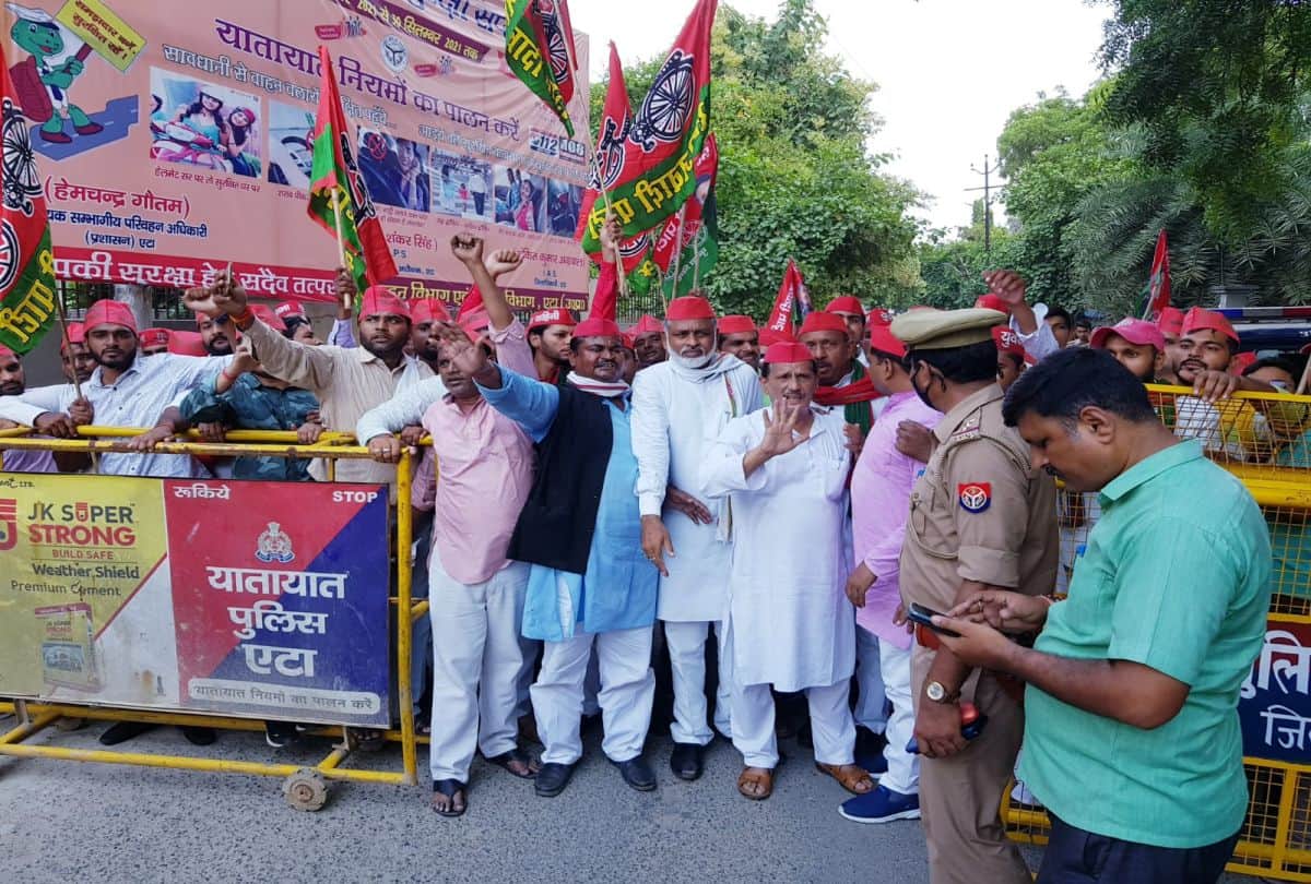 Lakhimpur Kheri Violence News:  up lakhimpur kheri violence: farmers sp congress aap workers protest in agra