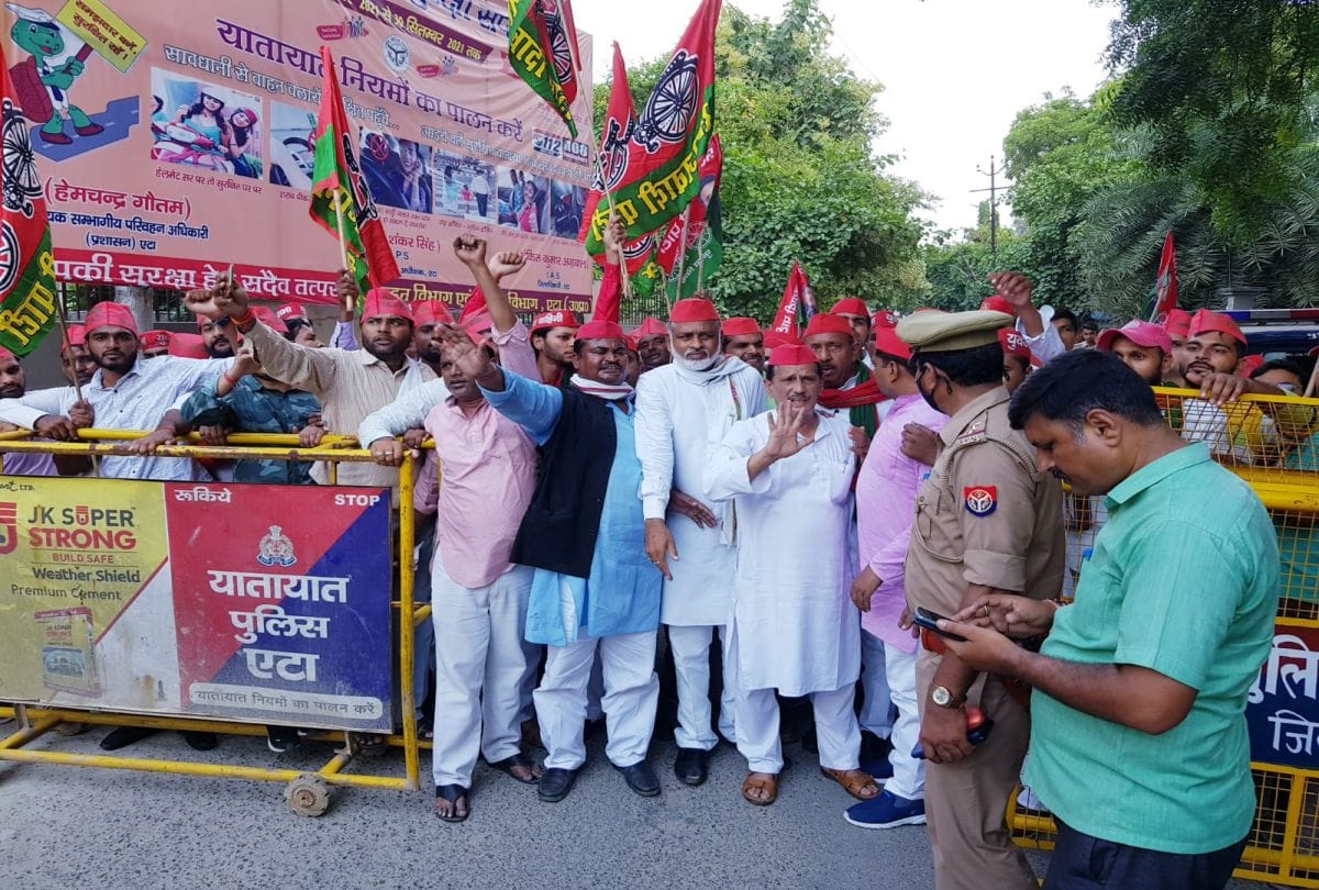 Lakhimpur Kheri Violence News:  up lakhimpur kheri violence: farmers sp congress aap workers protest in agra