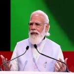 कार्यक्रम में बोलते हुए पीएम मोदी