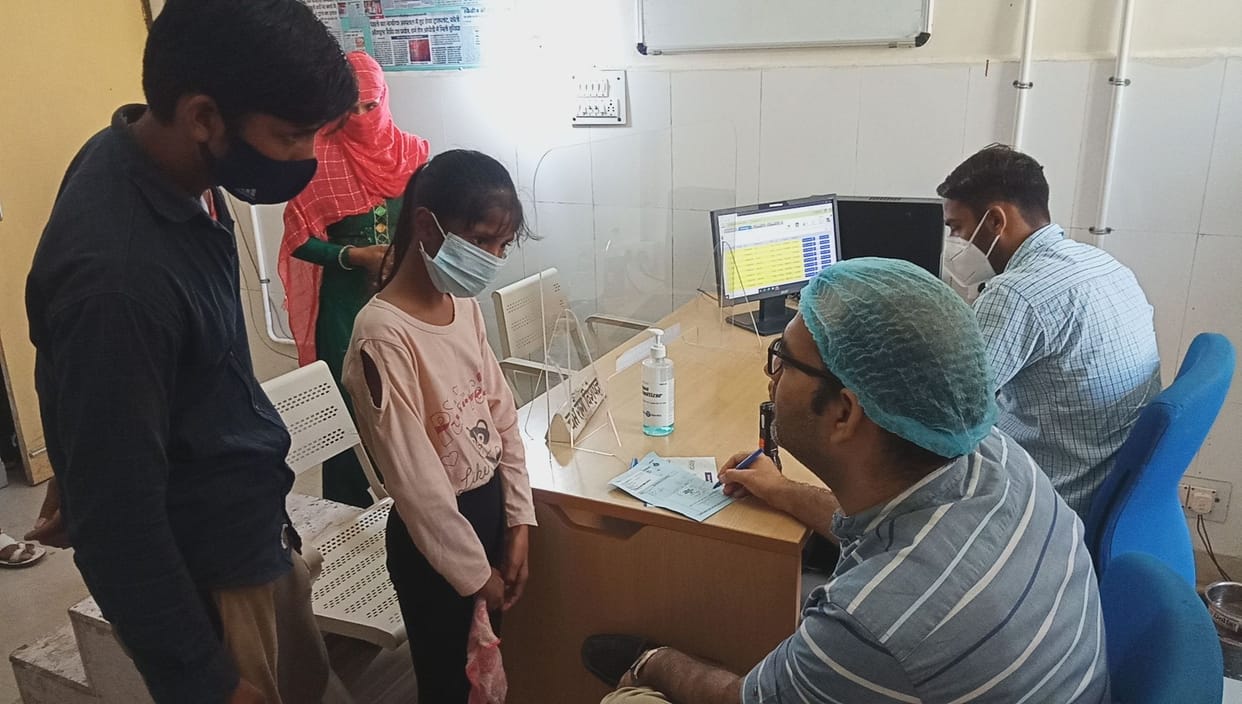 Increased number of tinea skin patients in civil hospital