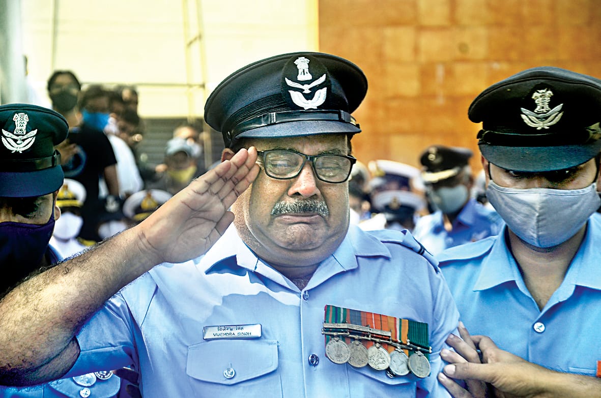 last salute to his son