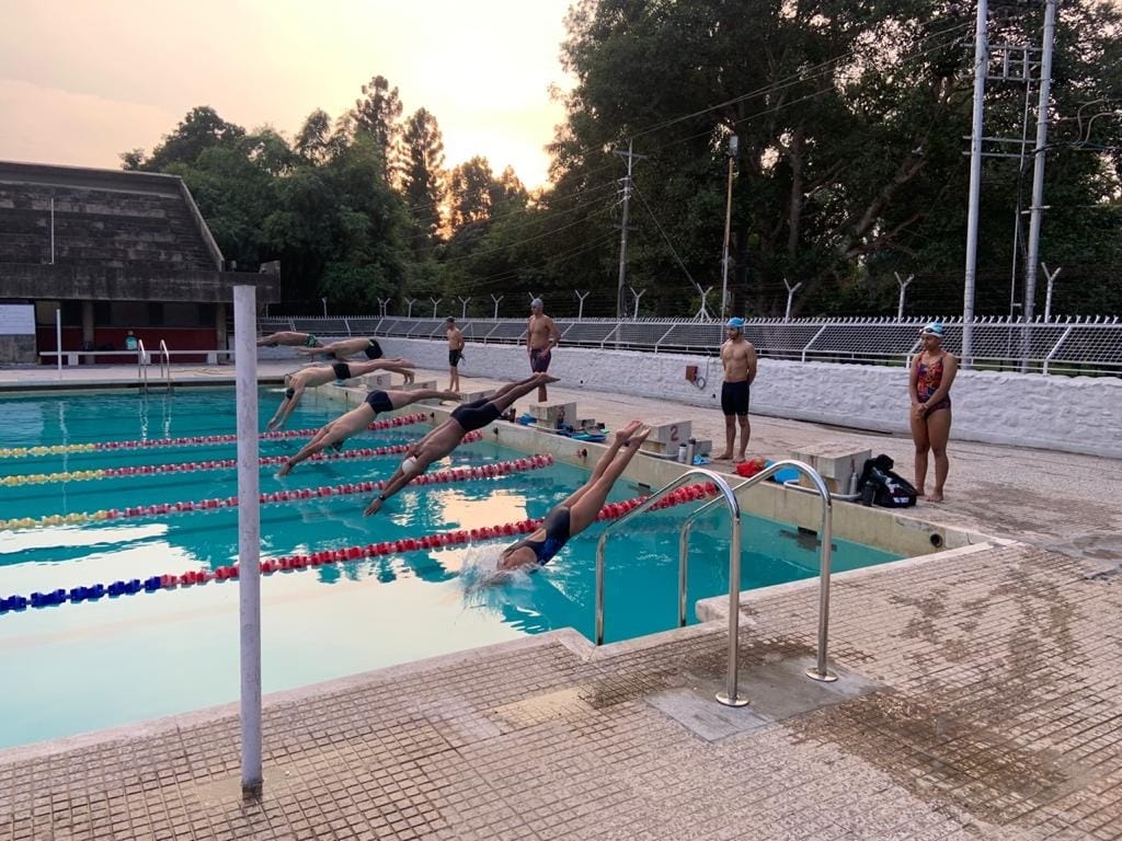 PU swimming pool opened, players started practice