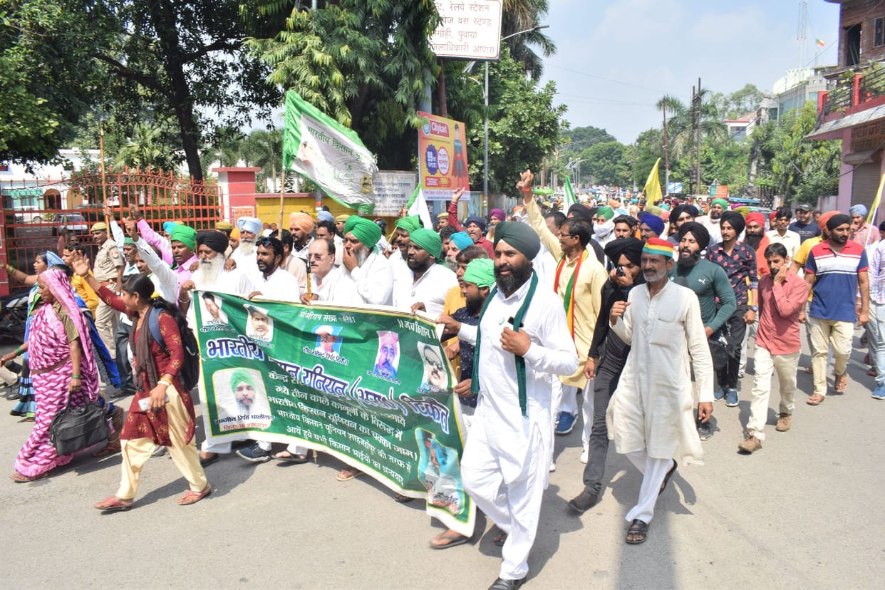 Farmers protest