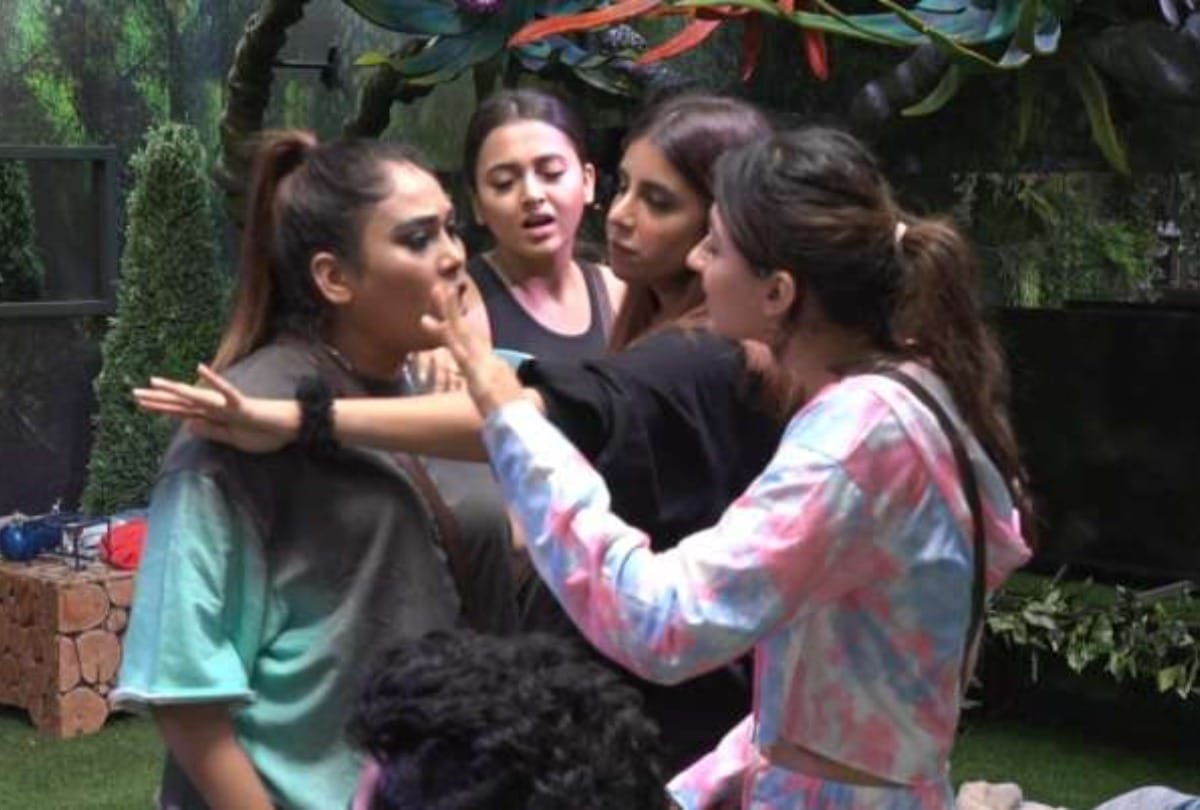 Bigg Boss 15 big contestant afsana khan threatens to hit vidhi pandya during big fight