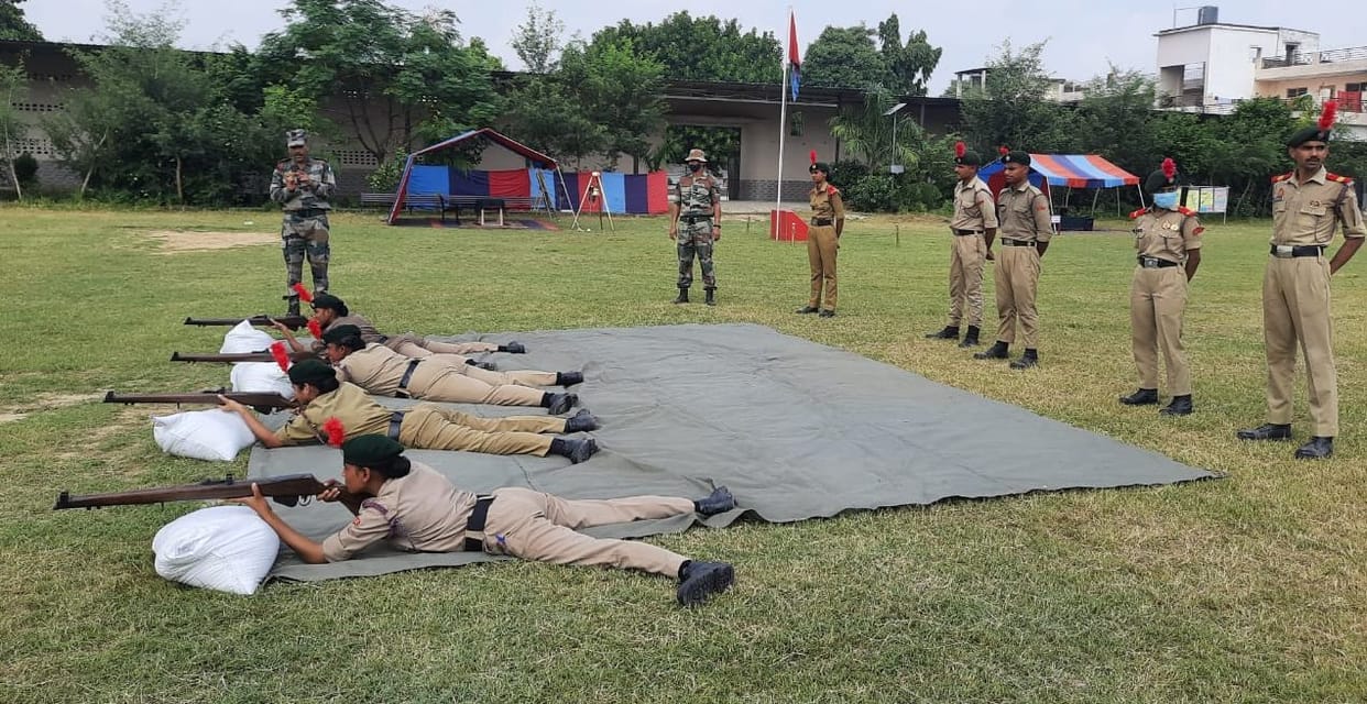 NCC cadets learned one shot, one kill in weapons training