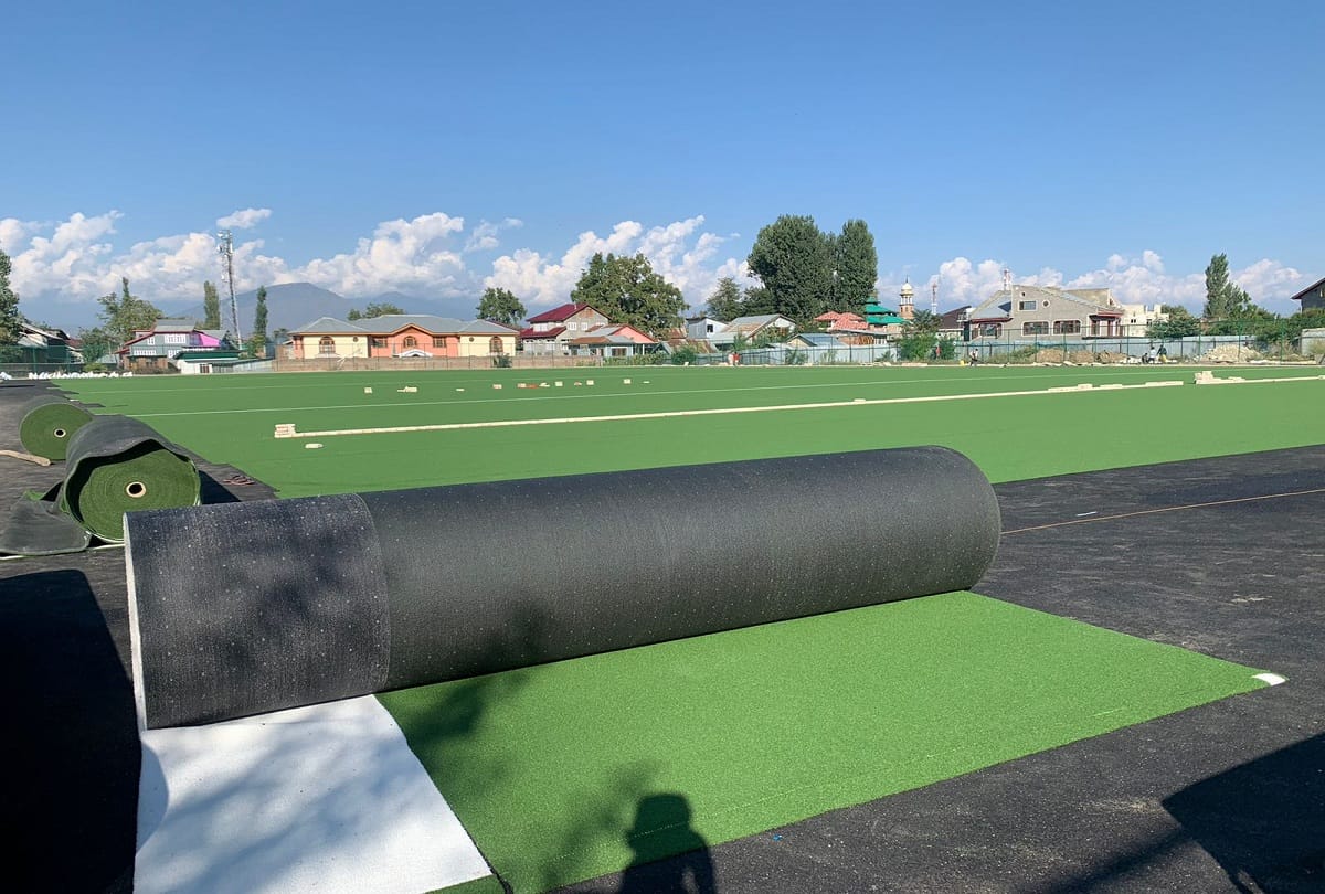 Kashmir players will soon get Valley's first hockey astro turf ground