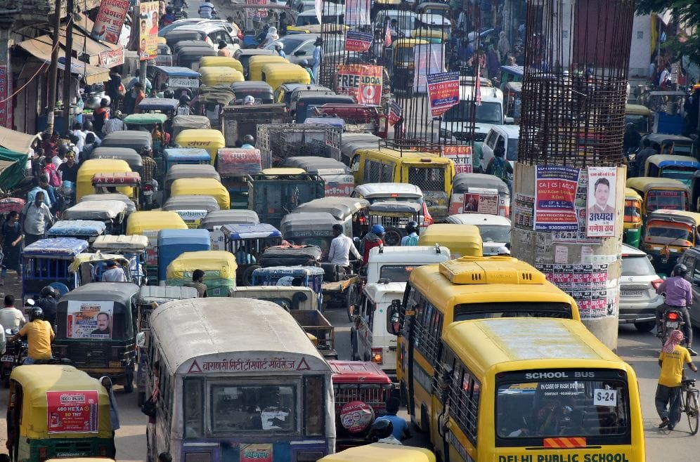 Morning or evening Varansi city is jammed all day people are upset