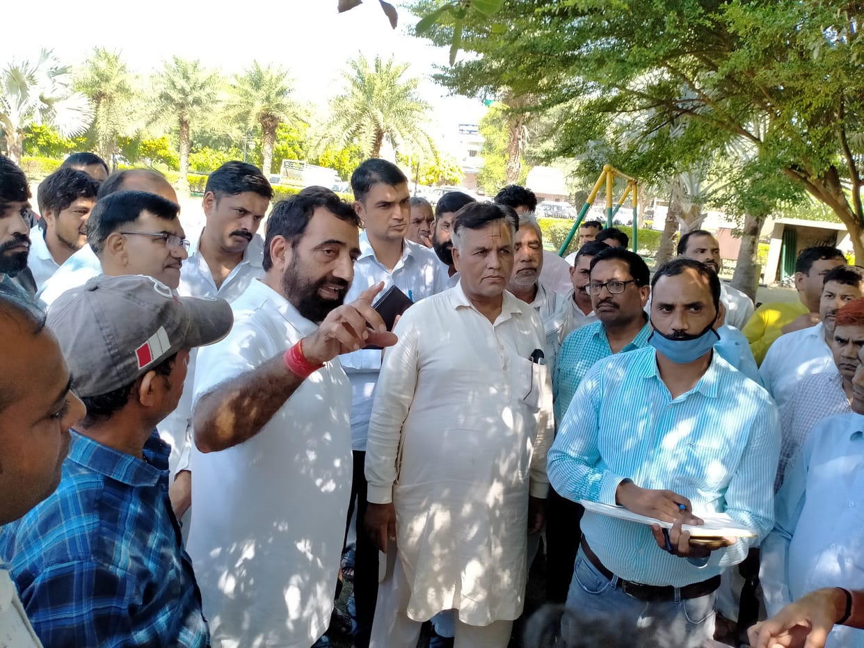 The MLA reprimanded the NAPA officials on the plight of the park