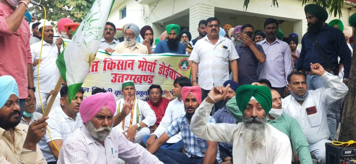 Farmers of Doiwala furious over the death of farmers in Lakhimpur