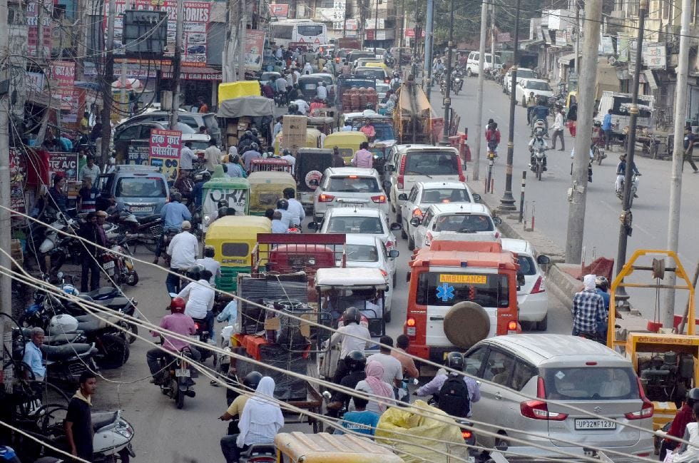 Morning or evening Varansi city is jammed all day people are upset