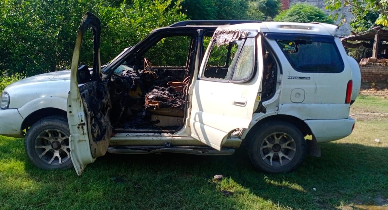 Fire in the car of Kushwaha Mahasabha office-bearer, petrol poured into the room