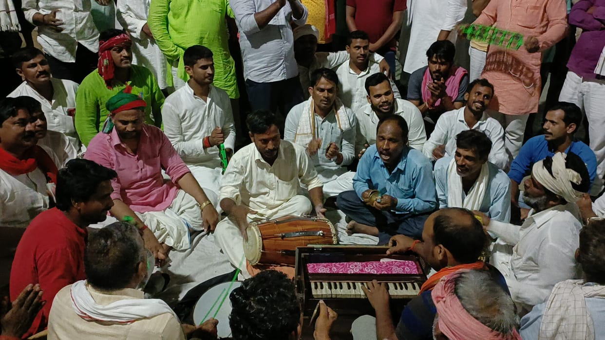 Bati sharpened on DM office, did bhajan kirtan