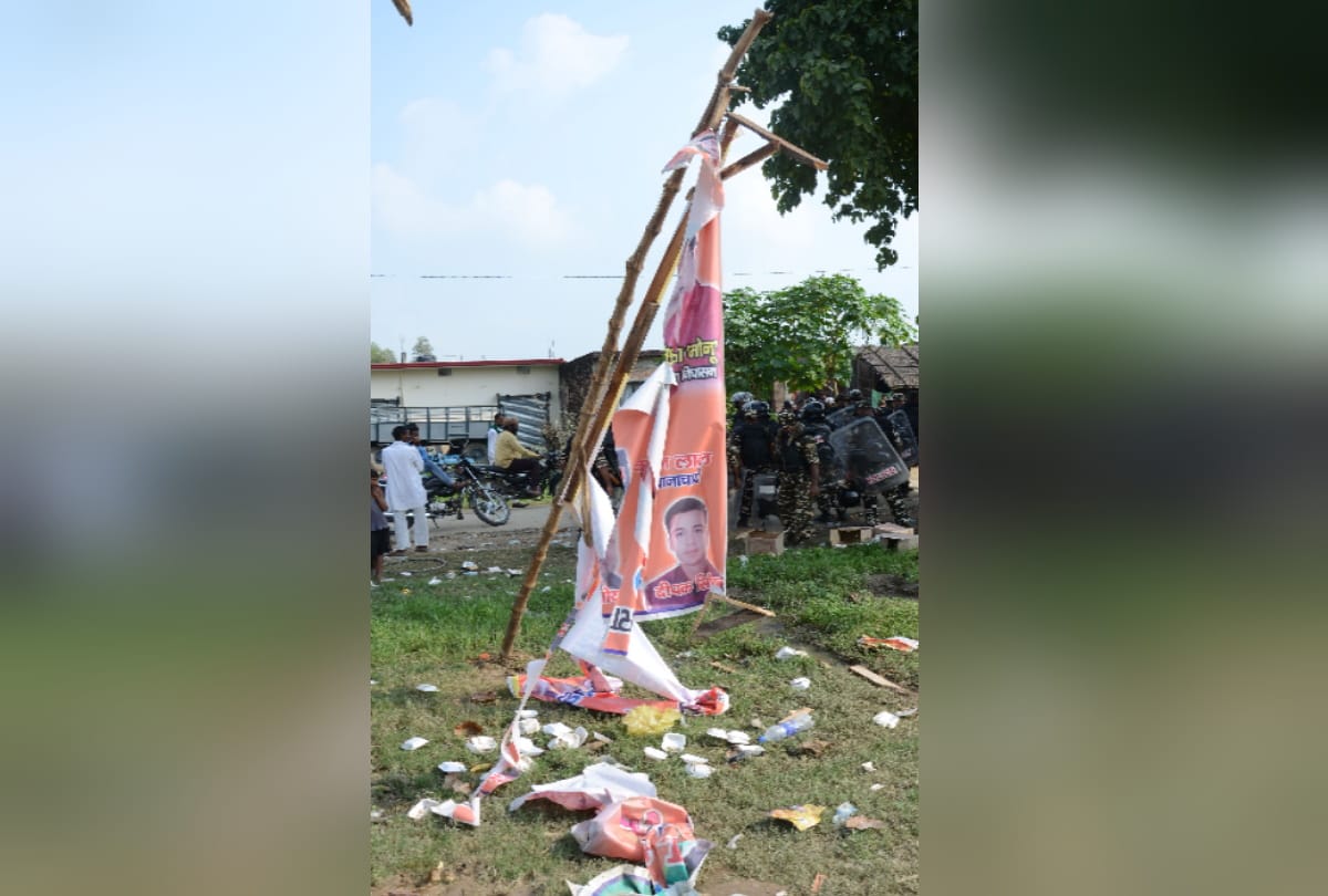 Lakhimpur Kheri Violence News Update: Slippers were scattered on the roads, the crop was broken