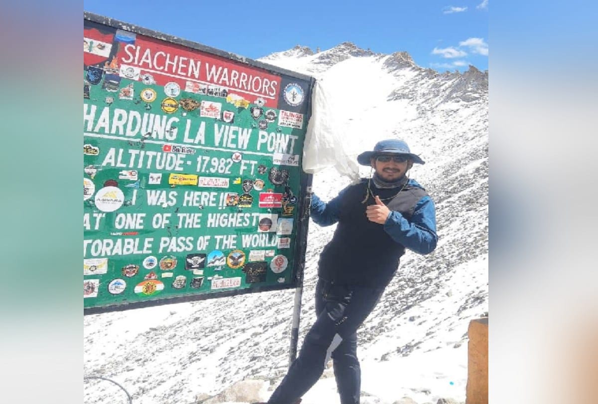 Shiv Tushar measured the mountain by cycle, traveled from Mandi to Khardungla
