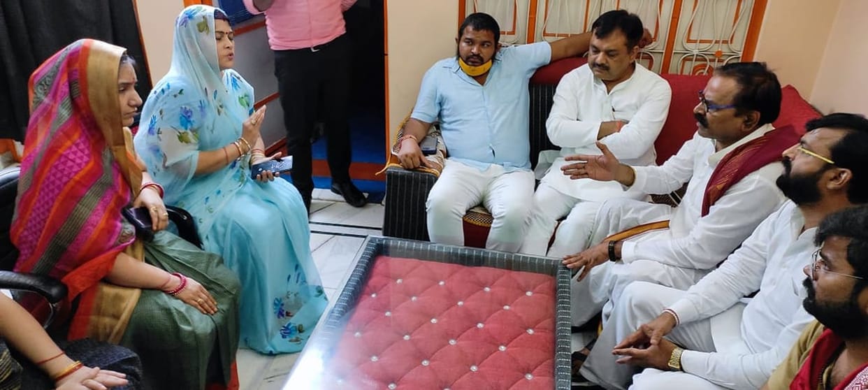 Anupam Dubey's family members met leaders of Brahmin organizations