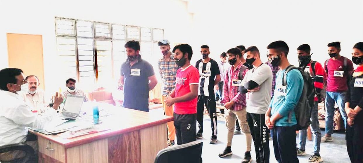 NSUI became vocal on the problems in Bangana