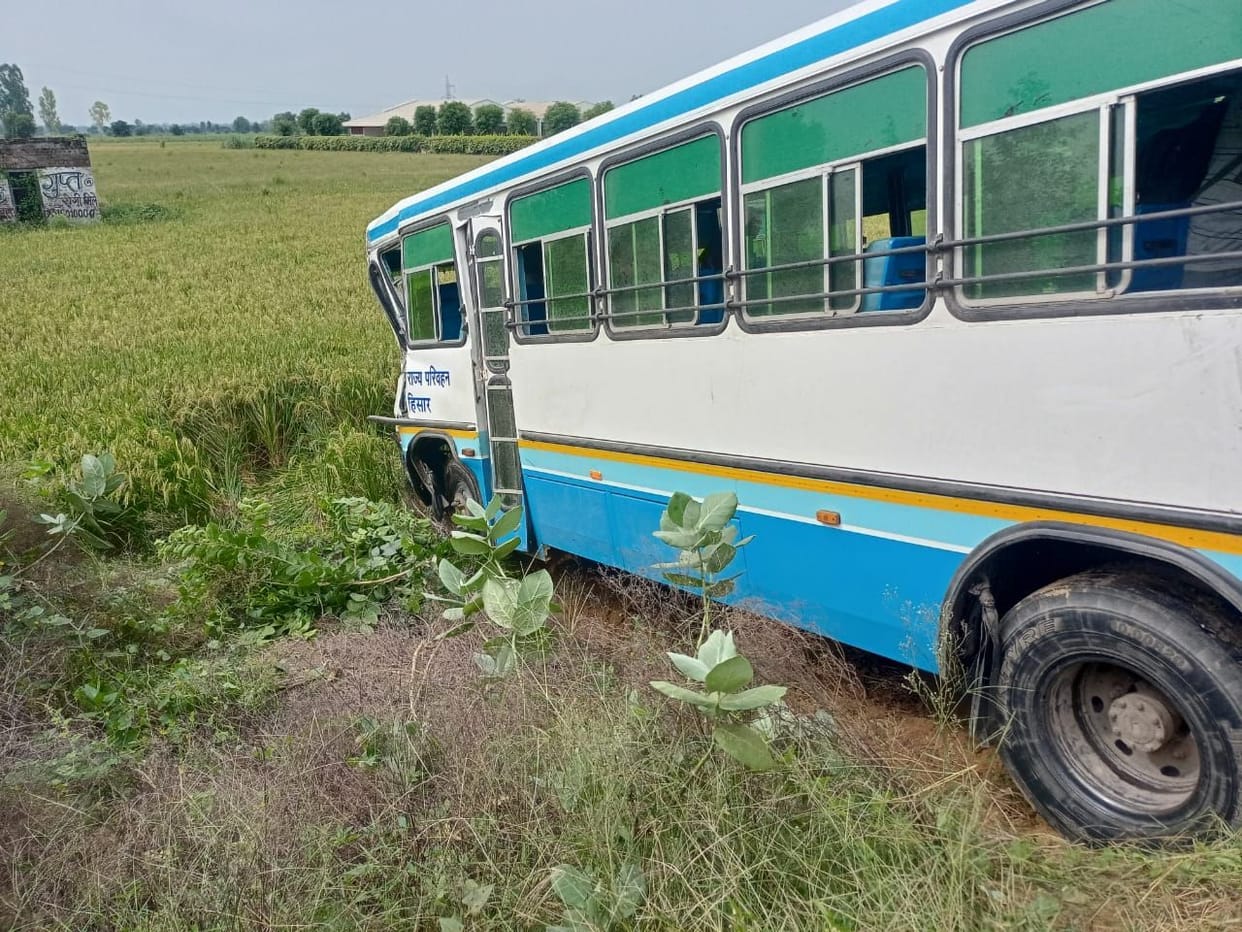 Km scheme bus collided with trolley in Narwala, former roadways worker dies