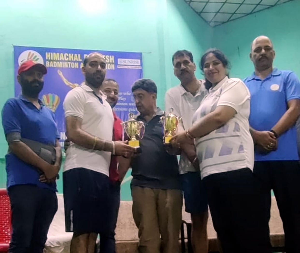 District's best performance in state level badminton competition
