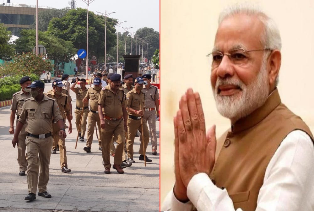 PM Narendra Modi Rishikesh Visit: Heavy Police Protection and SPG Deployed in Aiims Photos