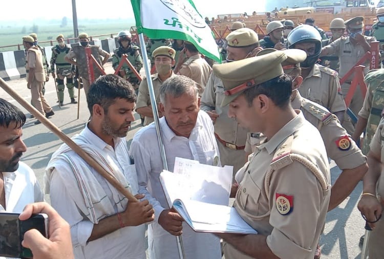 Traffic Jaam on Kundli-Ghaziabad-Palwal highway due to Checking on Baghpat border