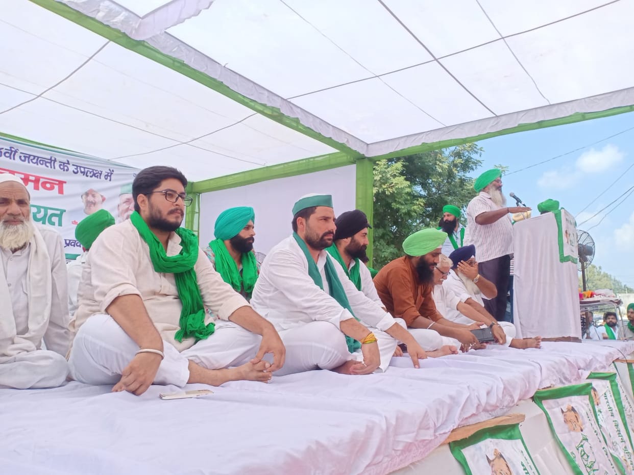 kisan andolan in news Kisan Mahapanchayat in Udham Singh Nagar Jaspur Mandi today, Rakesh Tikait reach