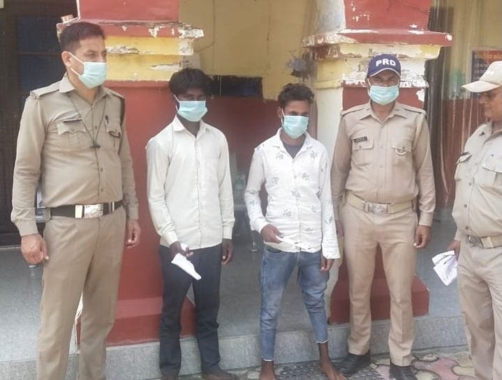 Bike riding youths caught with firearms