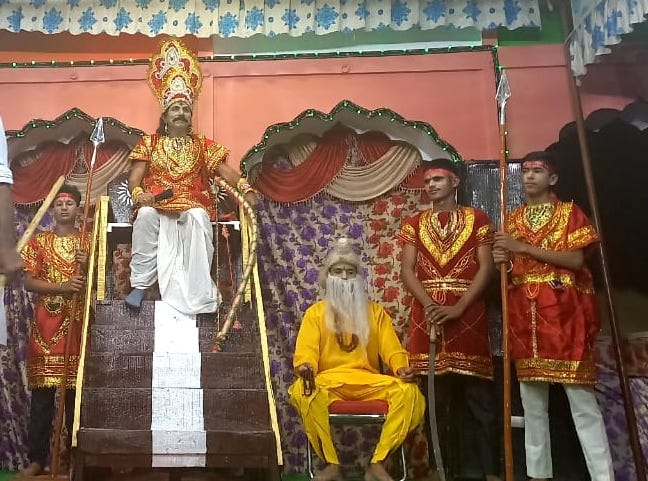 There is a feeling of happiness by watching Ramlila.
