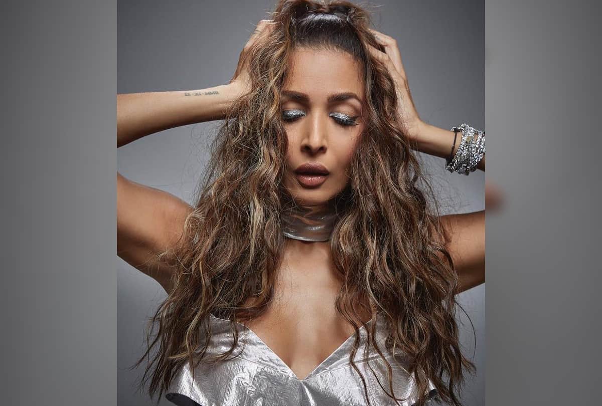 malaika arora silver dress bold look photos