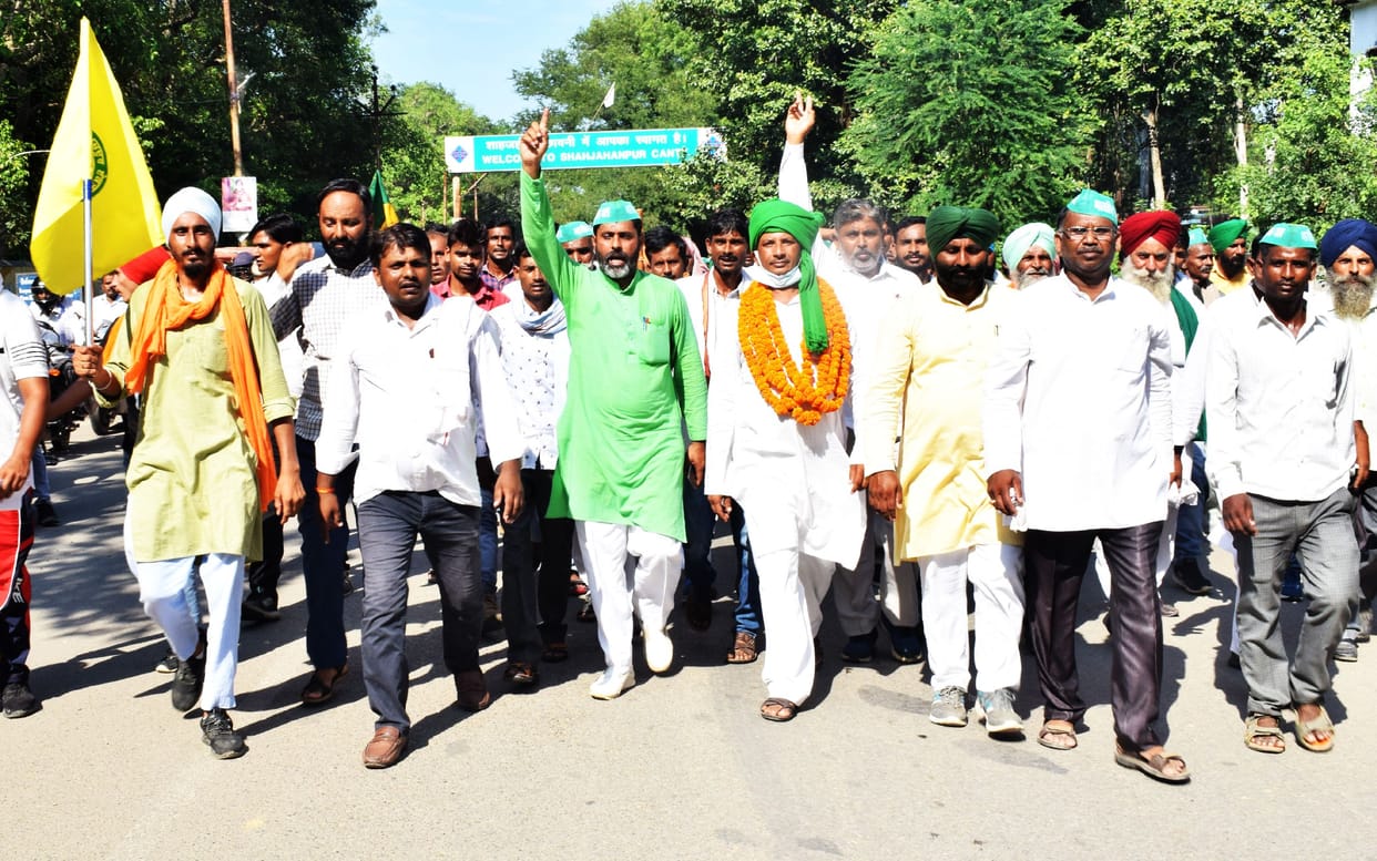Farmers protest