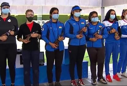 Shooting: Elizarasi became the winner in 10 meter air pistol defeating Defending champion Yuvika, Manu Bhaker