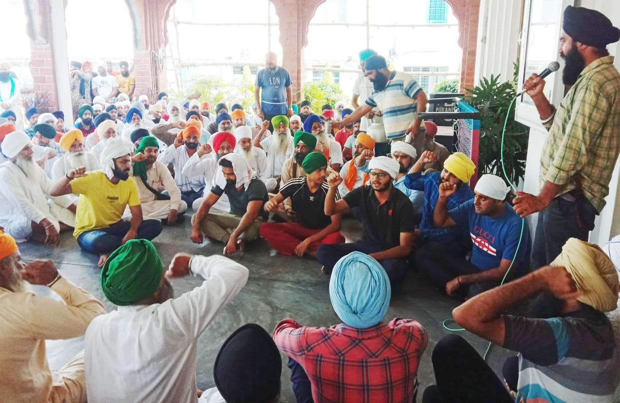 Police detained seven supporters of Chaduni going from Haryana to Lakhimpur, companions said Chadhuni left