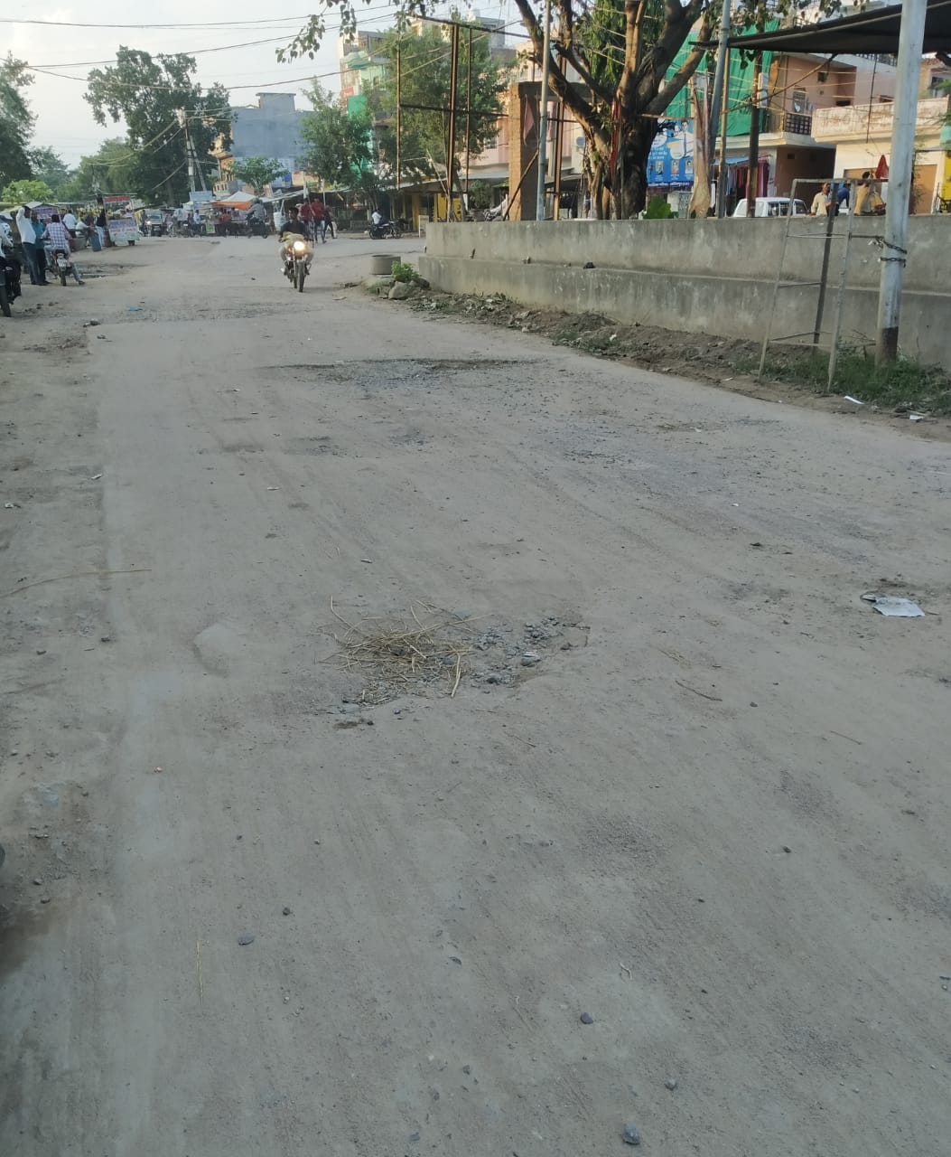 two km road disturbed
