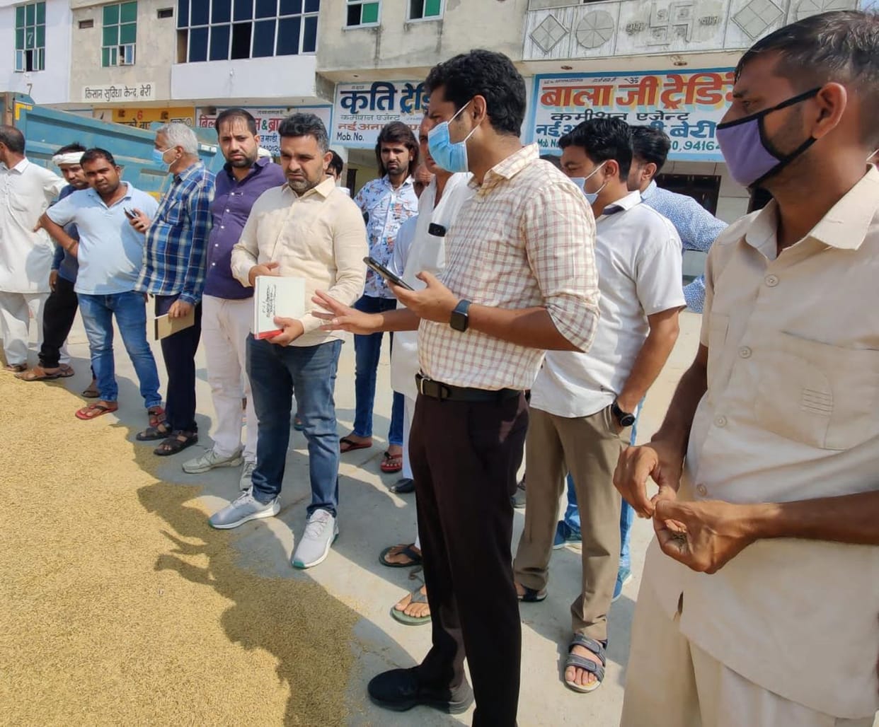 Paddy procurement started in Beri and Matanhel grain market: SDM