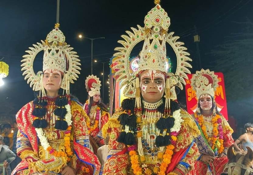 Hathras: Lord Shri Ram's procession taken out with pomp