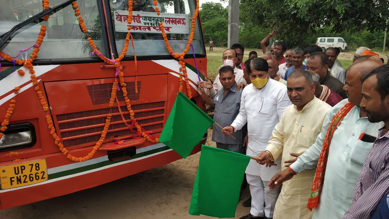 Now travel in roadways bus from Behmai to Lucknow, Minister of State leaves