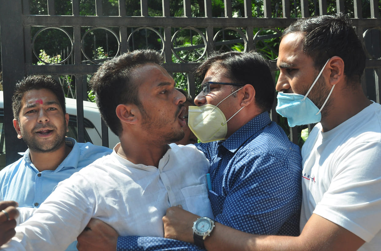 Students protest for student union election