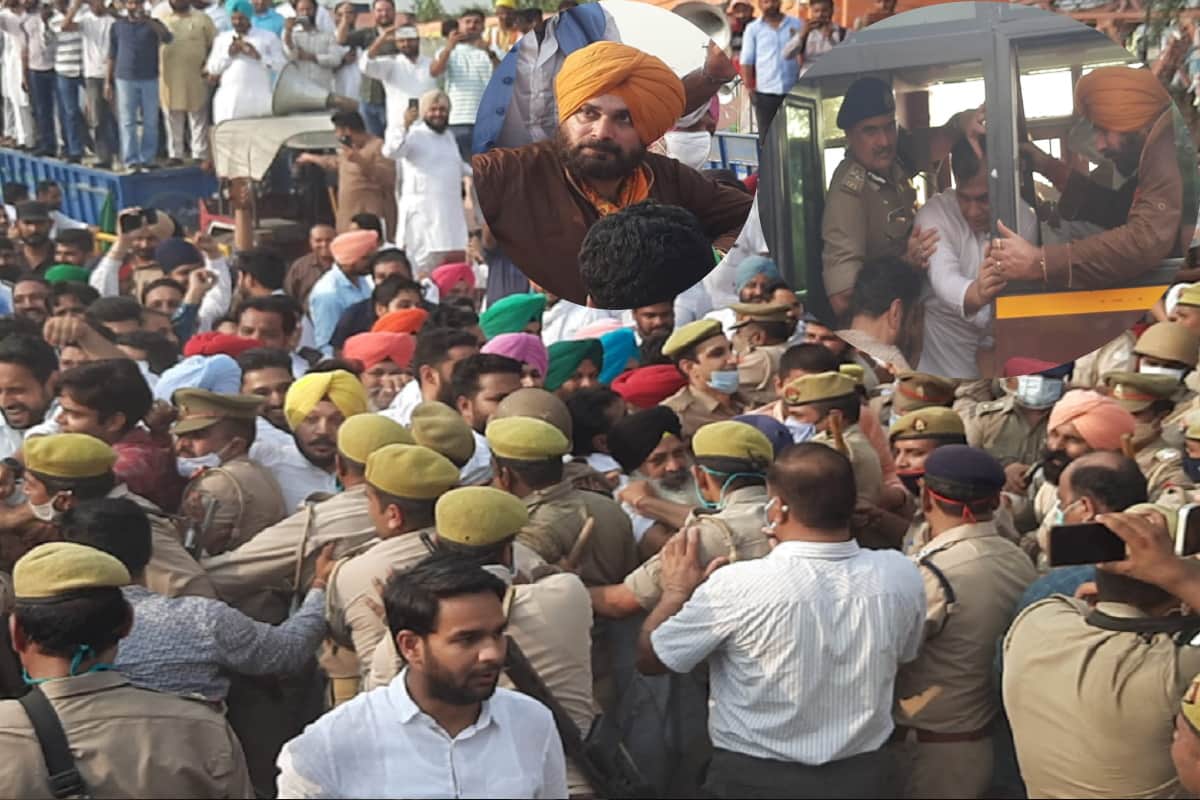 Saharanpur News: Punjab congress leaders and local workers have protest on Shahjahanpur Police post and police barriers broken and see photos