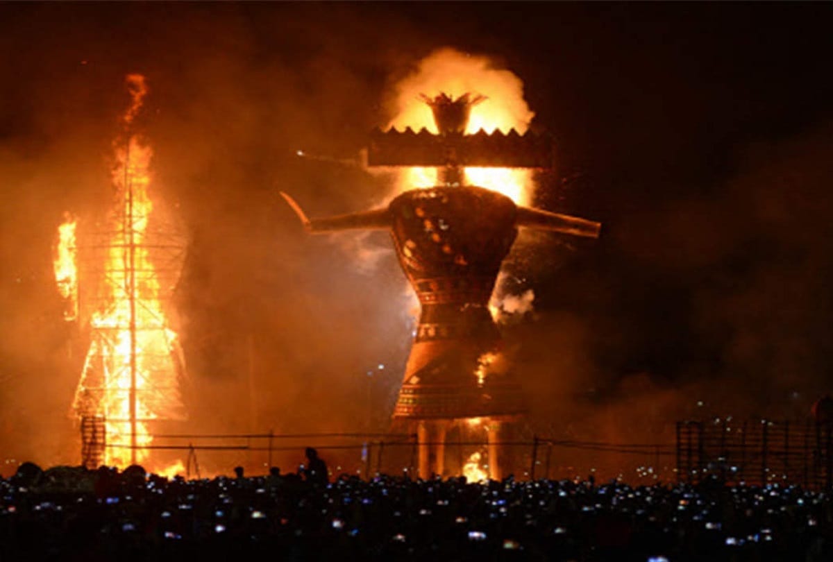 Dussehra 2021 Ravan idol to be smaller than usual due to corona virus impact in Delhi