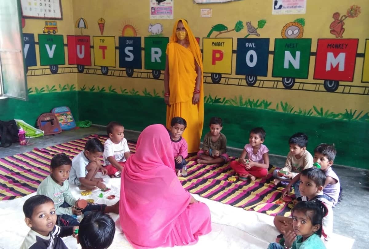 conditions of anganbadi kendra in villages areas in Lucknow.