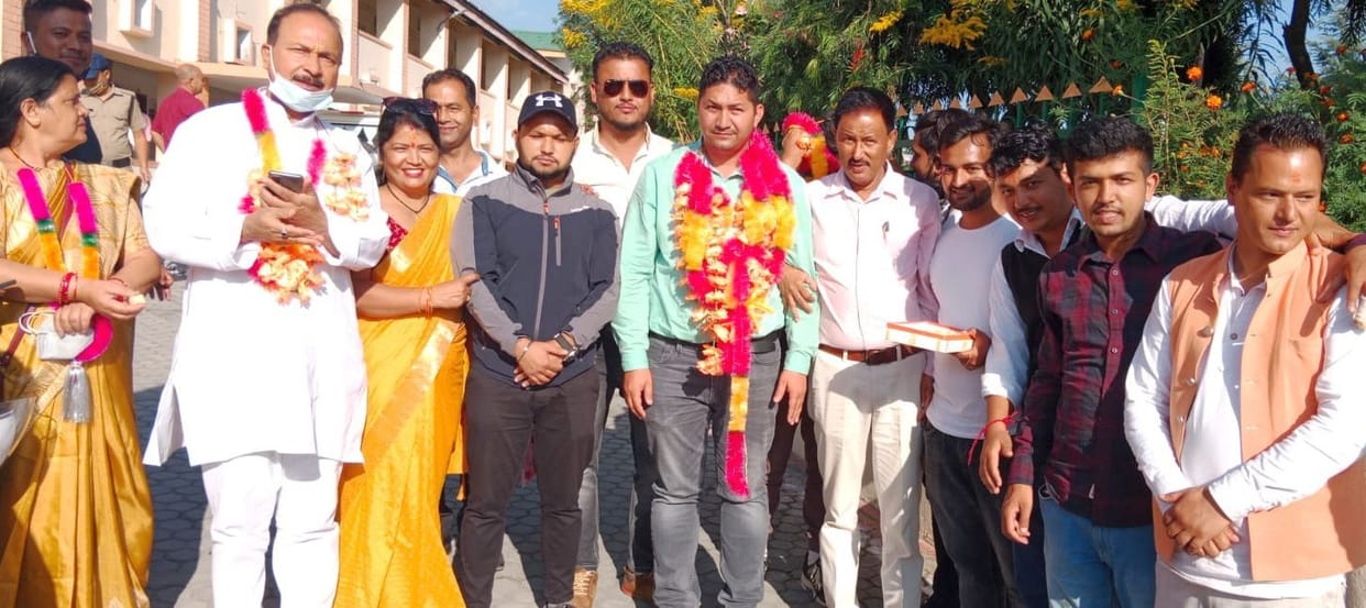 Mahesh Pant became the District President of the District Red Cross Society