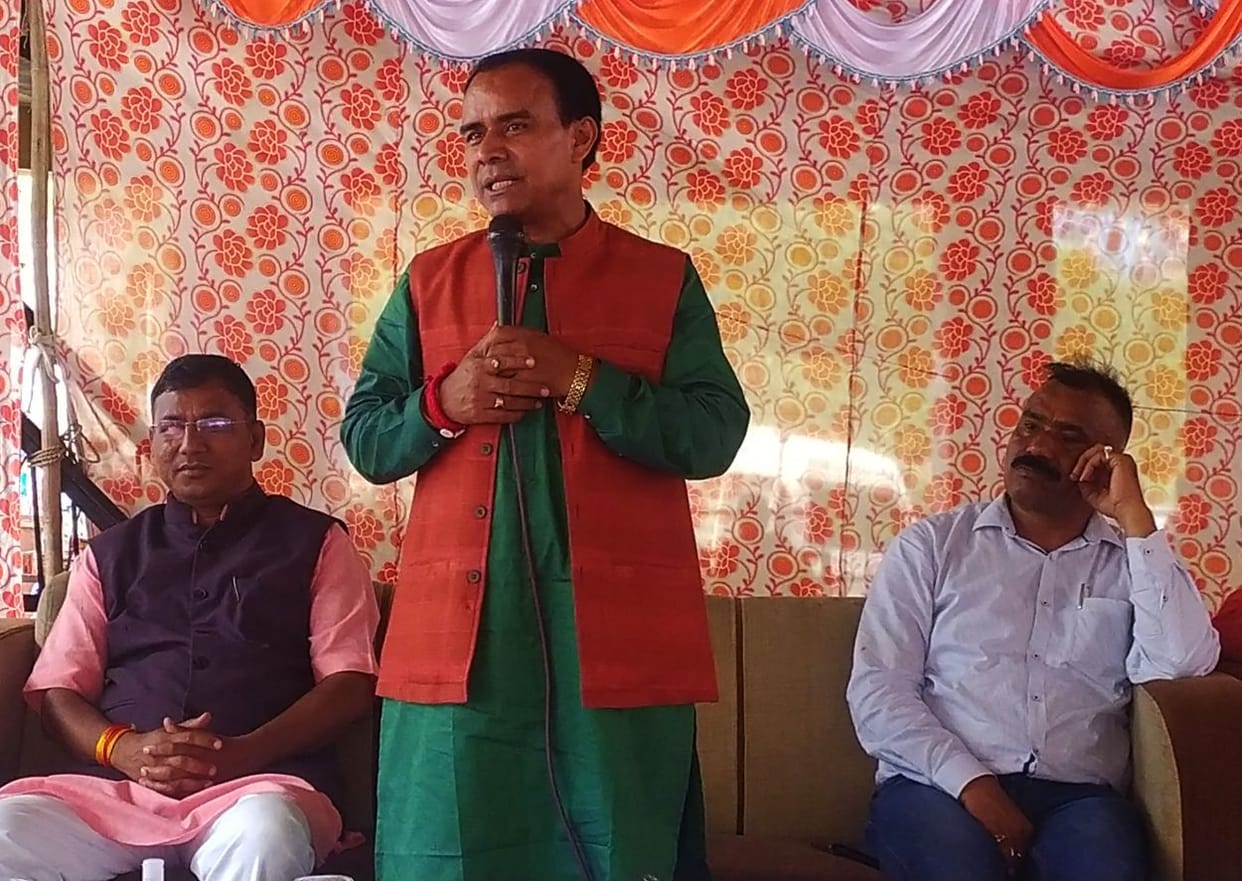 Health Minister laid the foundation stone for the construction work of the bus stand