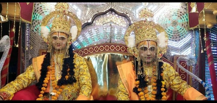 Shriram procession was taken out with beautiful tableaux