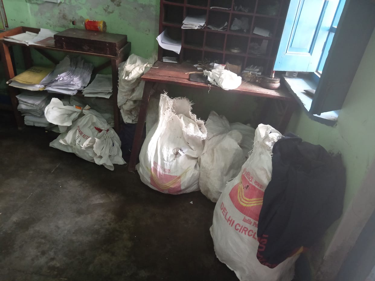 Due to lack of postmaster, piles of mail in Barla post office